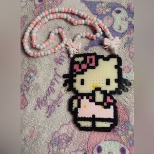 Hello Kitty Perler/Kandi Necklace